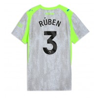 Manchester City Ruben Dias #3 Tretí Ženy futbalový dres 2025-26 Krátky Rukáv